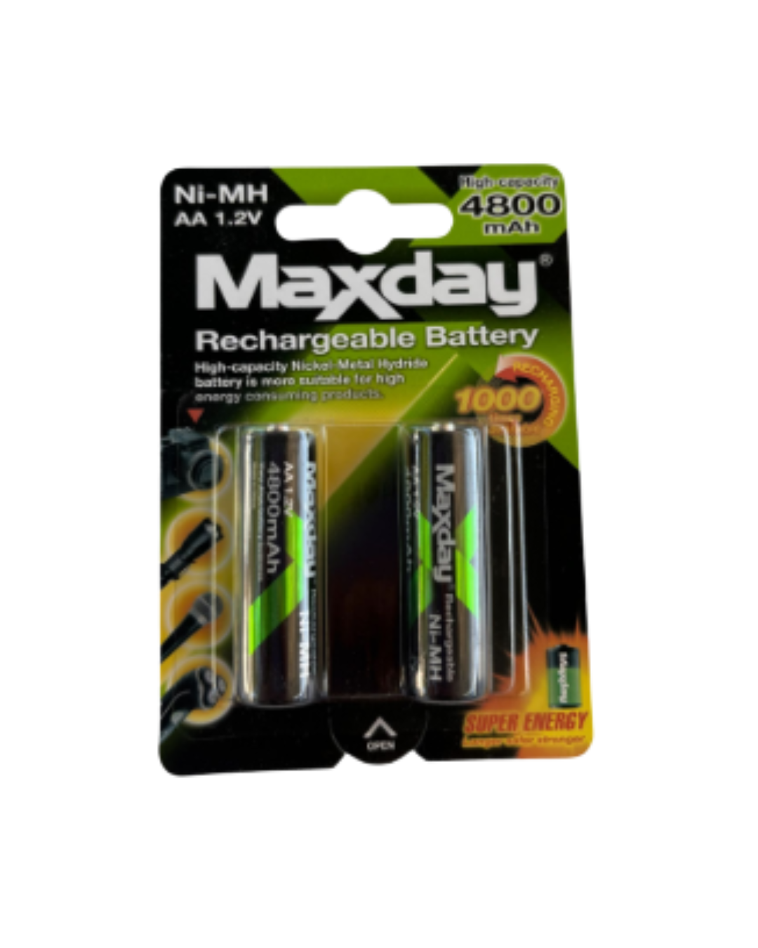 Pilas AA recargables Maxday 4800mAh 1.2V